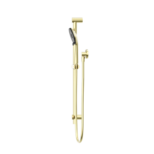 NERO ROUND METAL PROJECT SHOWER RAIL 692MM BRUSHED GOLD