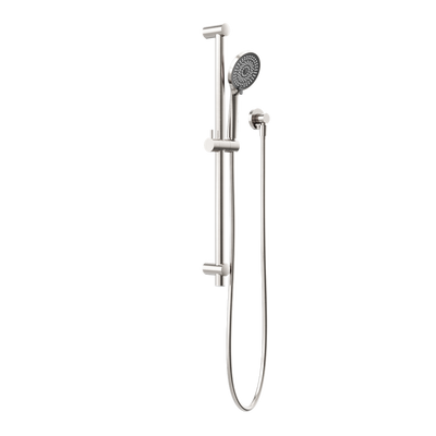 NERO ROUND METAL PROJECT SHOWER RAIL 692MM BRUSHED NICKEL