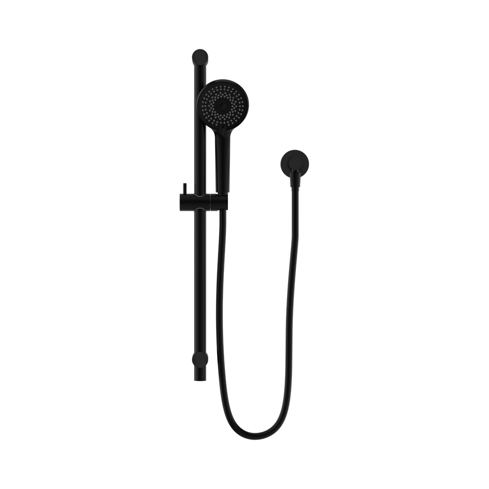 NERO ROUND METAL PROJECT SHOWER RAIL 692MM MATTE BLACK