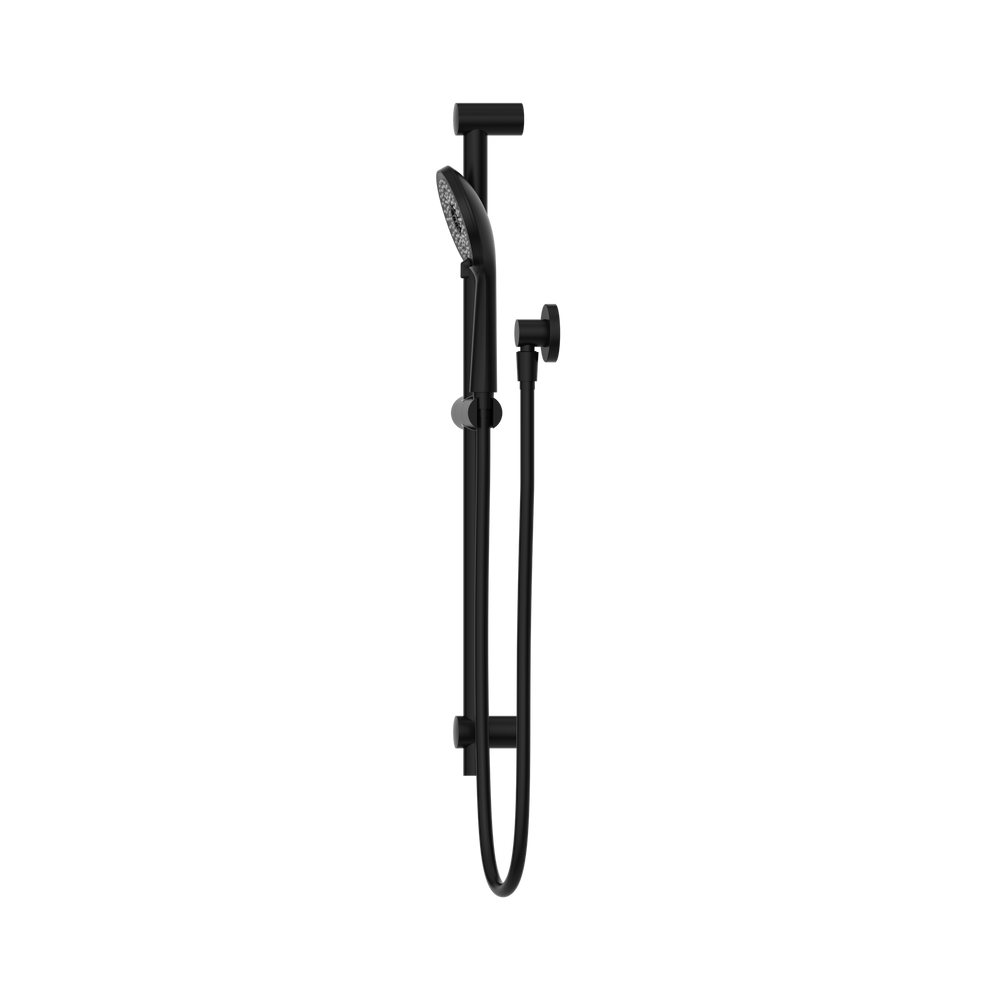 NERO ROUND METAL PROJECT SHOWER RAIL 692MM MATTE BLACK