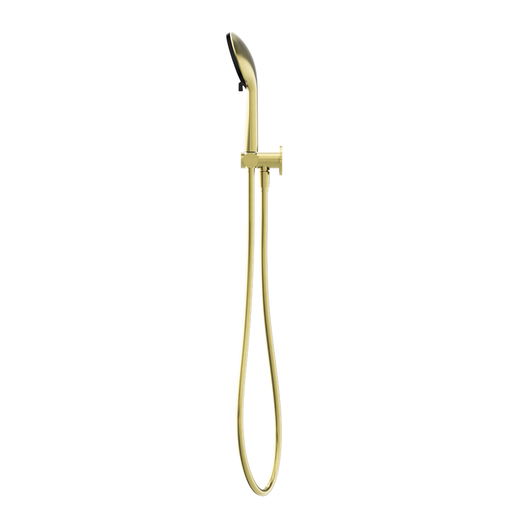 NERO PROJECT ROUND SHOWER ON BRACKET 110MM BRUSHED GOLD