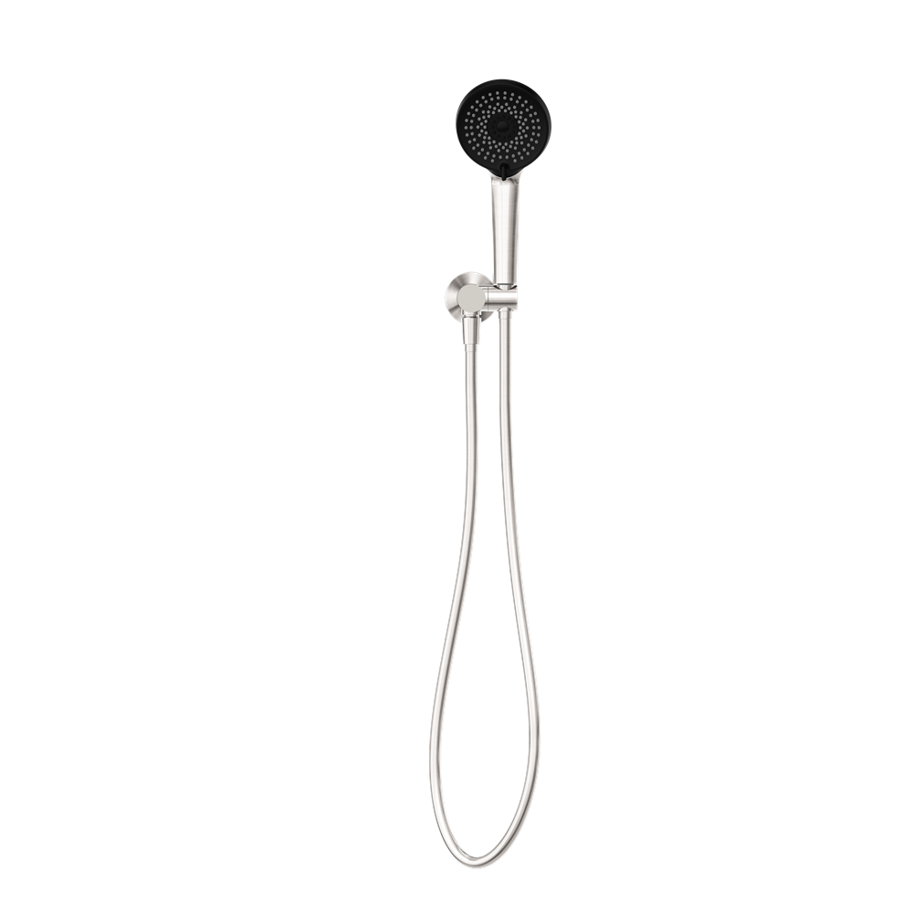 NERO PROJECT ROUND SHOWER ON BRACKET 110MM BRUSHED NICKEL
