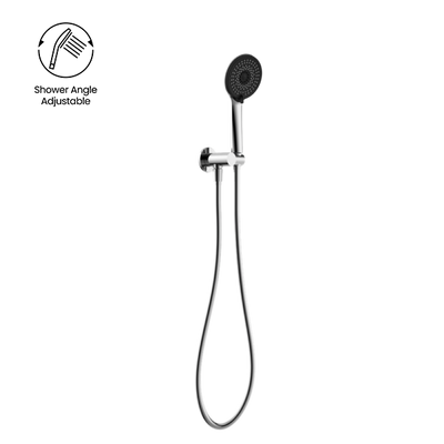 NERO PROJECT ROUND SHOWER ON BRACKET 110MM CHROME