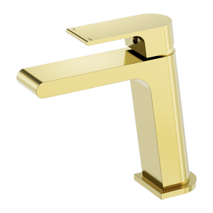 NERO BIANCA BASIN MIXER 169MM BRUSHED GOLD