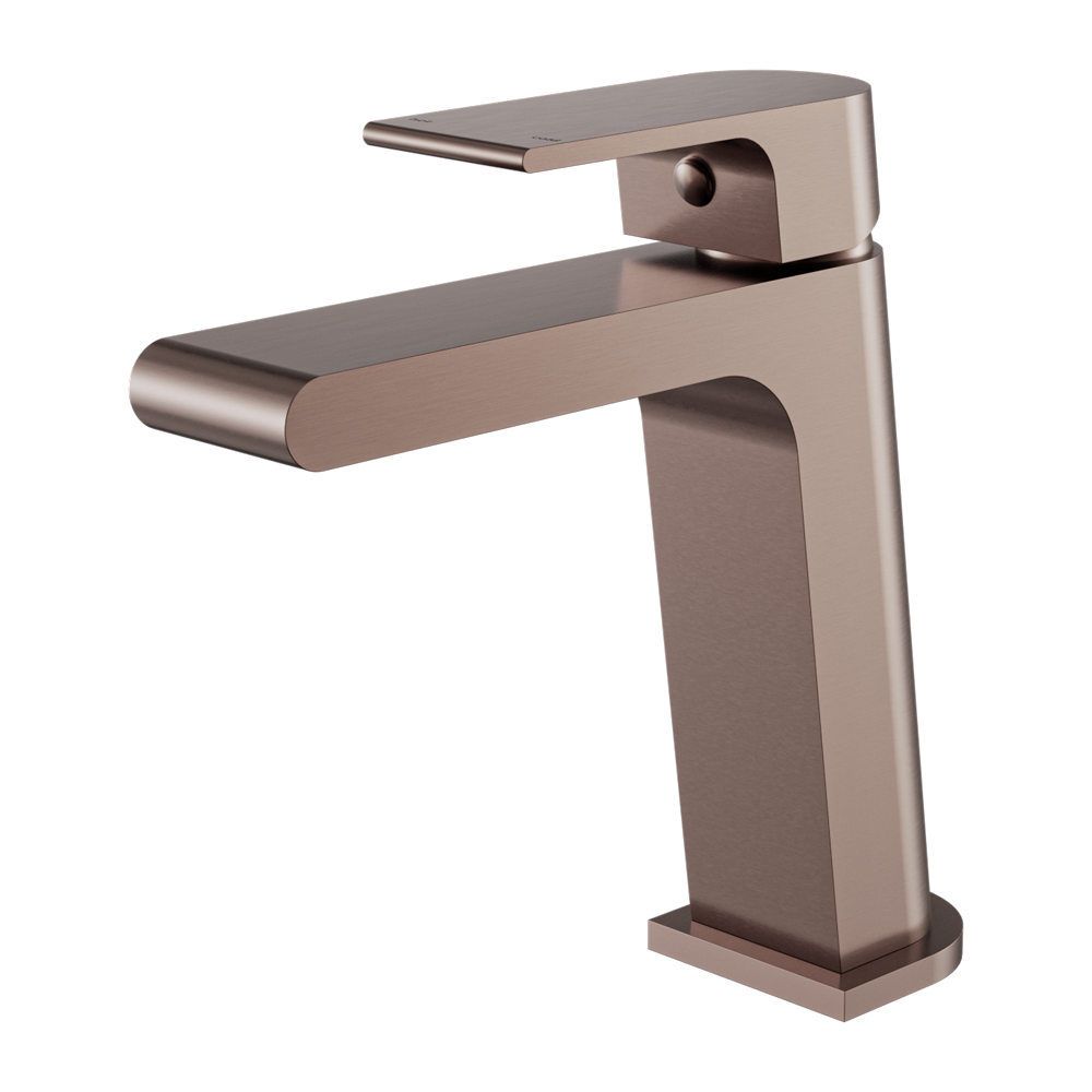 NERO BIANCA BASIN MIXER 169MM BRUSHED BRONZE