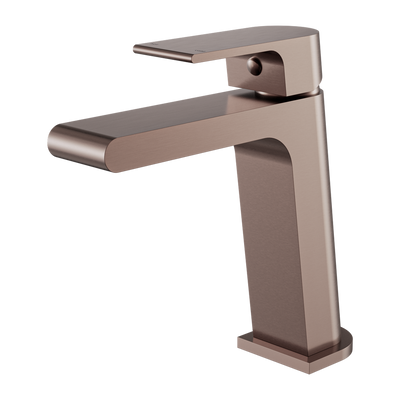 NERO BIANCA BASIN MIXER 169MM BRUSHED BRONZE
