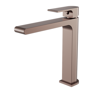 NERO BIANCA MID TALL BASIN MIXER 232MM BRUSHED BRONZE