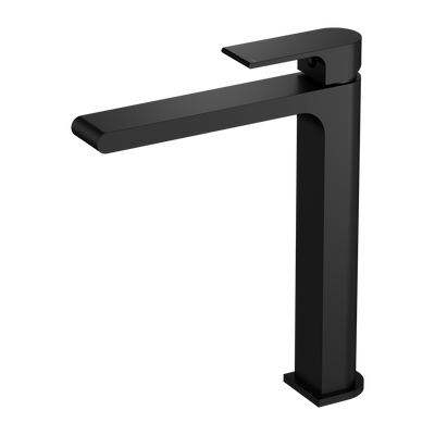 NERO BIANCA TALL BASIN MIXER 274MM MATTE BLACK
