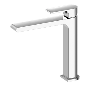 NERO BIANCA MID TALL BASIN MIXER 232MM CHROME