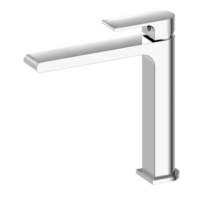 NERO BIANCA MID TALL BASIN MIXER 232MM CHROME