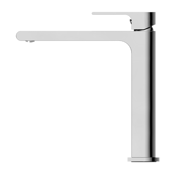 NERO BIANCA MID TALL BASIN MIXER 232MM CHROME