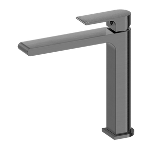 NERO BIANCA MID TALL BASIN MIXER 232MM GUN METAL