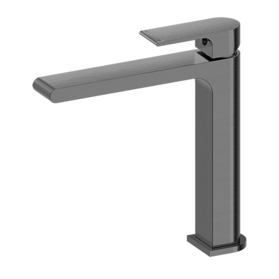 NERO BIANCA MID TALL BASIN MIXER 232MM GUN METAL