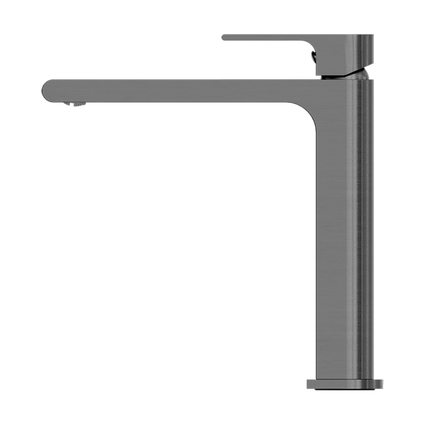 NERO BIANCA MID TALL BASIN MIXER 232MM GUN METAL