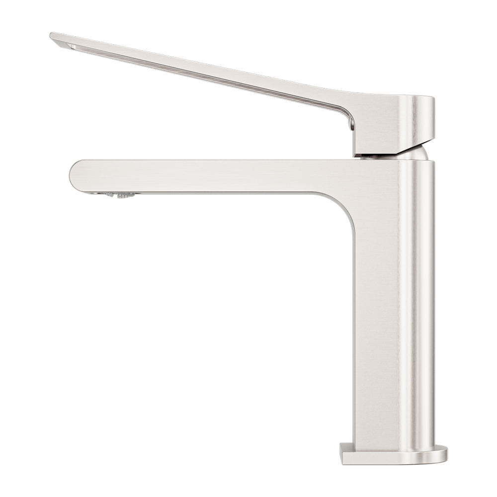 NERO BIANCA CARE BASIN MIXER 198MM BRUSHED NICKEL