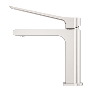 NERO BIANCA CARE BASIN MIXER 198MM BRUSHED NICKEL