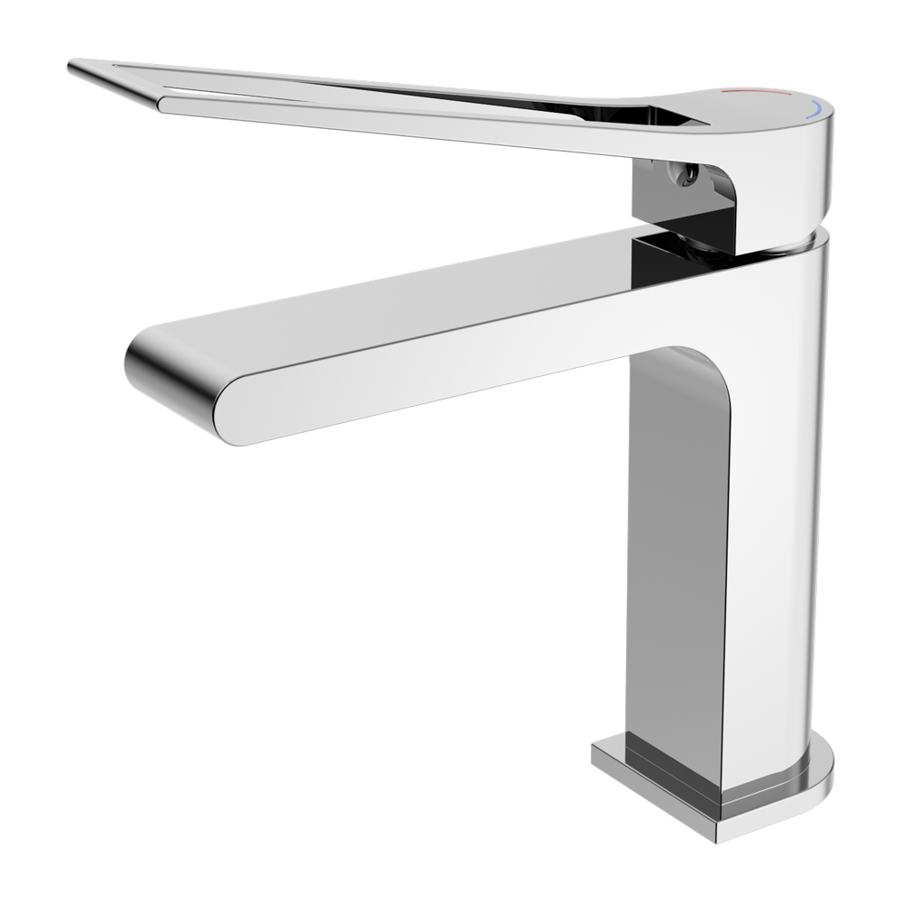NERO BIANCA CARE BASIN MIXER 198MM CHROME