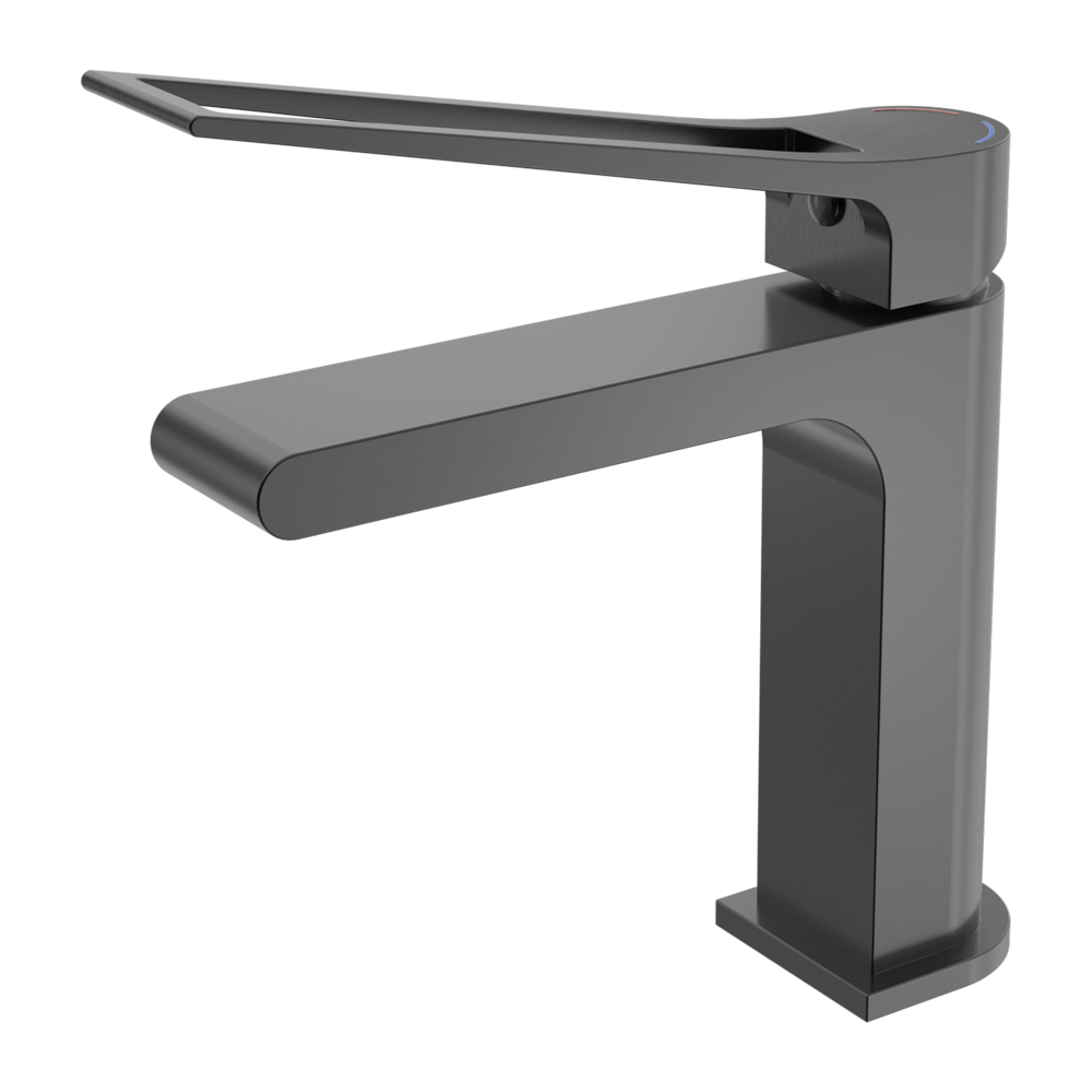 NERO BIANCA CARE BASIN MIXER 198MM GUN METAL