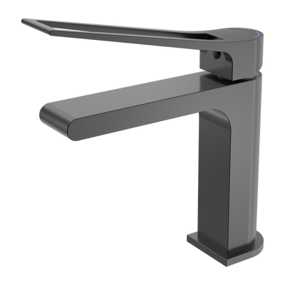 NERO BIANCA CARE BASIN MIXER 198MM GUN METAL