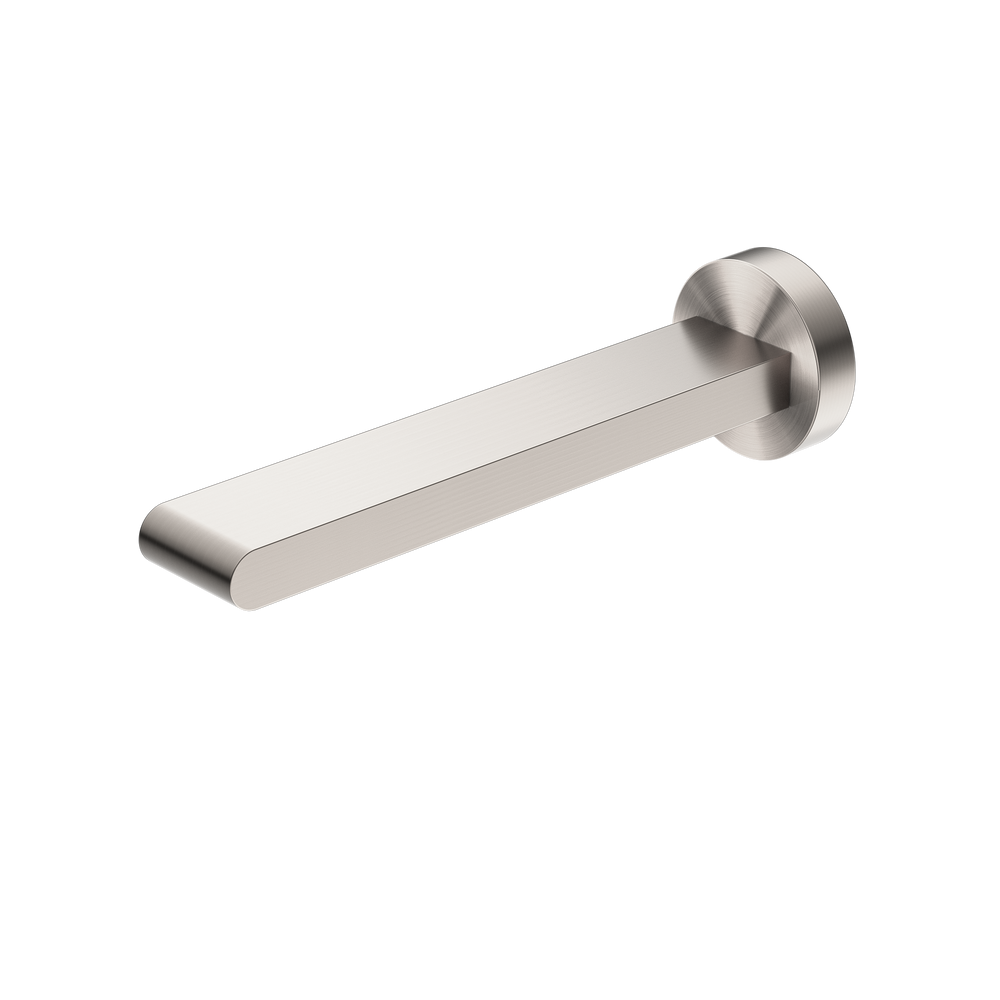 NERO BIANCA WALL BASIN/ BATH SPOUT 197MM BRUSHED NICKEL