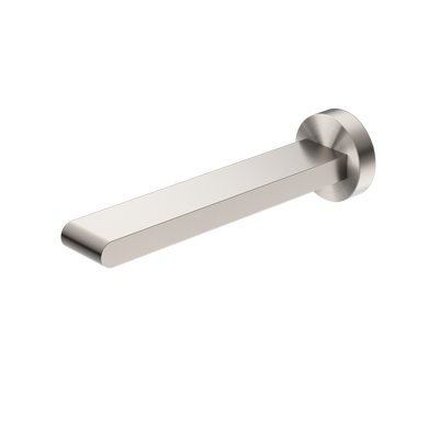 NERO BIANCA WALL BASIN/ BATH SPOUT 197MM BRUSHED NICKEL