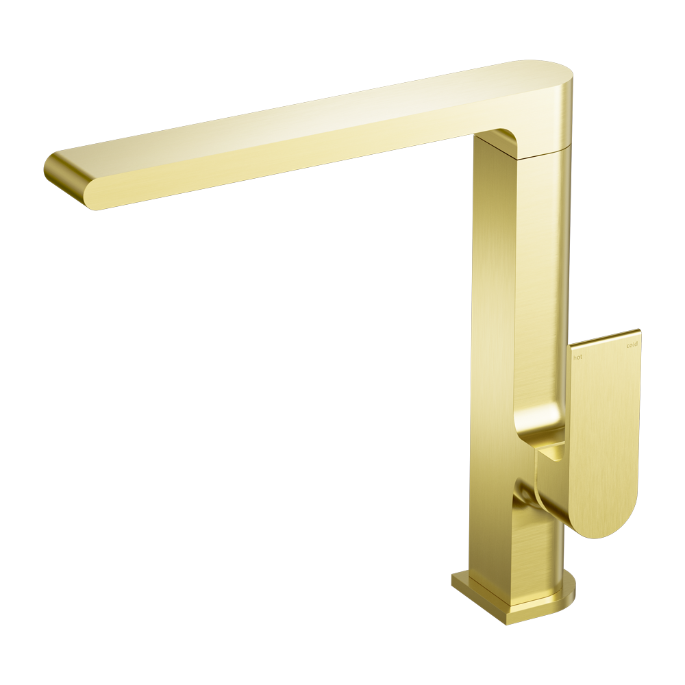 NERO BIANCA KITCHEN MIXER 263MM BRUSHED GOLD