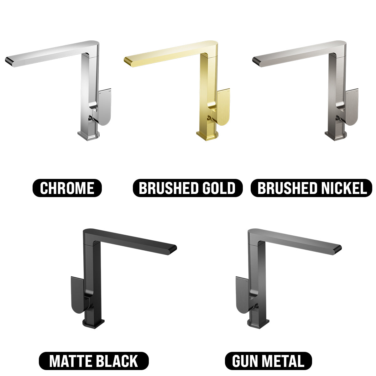 NERO BIANCA KITCHEN MIXER 263MM CHROME