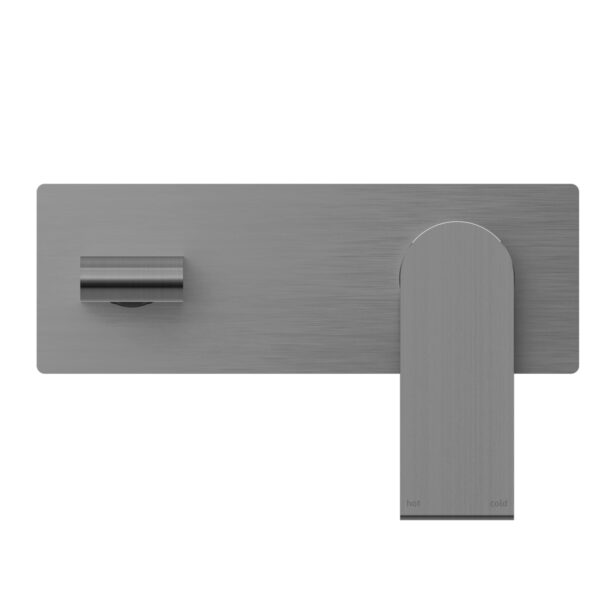 NERO BIANCA WALL BASIN/BATH MIXER GUN METAL (AVAILABLE IN 187MM AND 230MM)