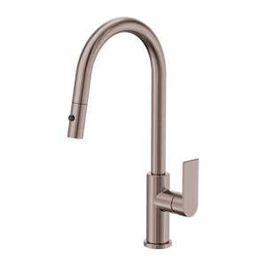 NERO BIANCA PULL OUT SINK MIXER WITH VEGIE SPRAY FUNCTION 451MM BRUSHED BRONZE