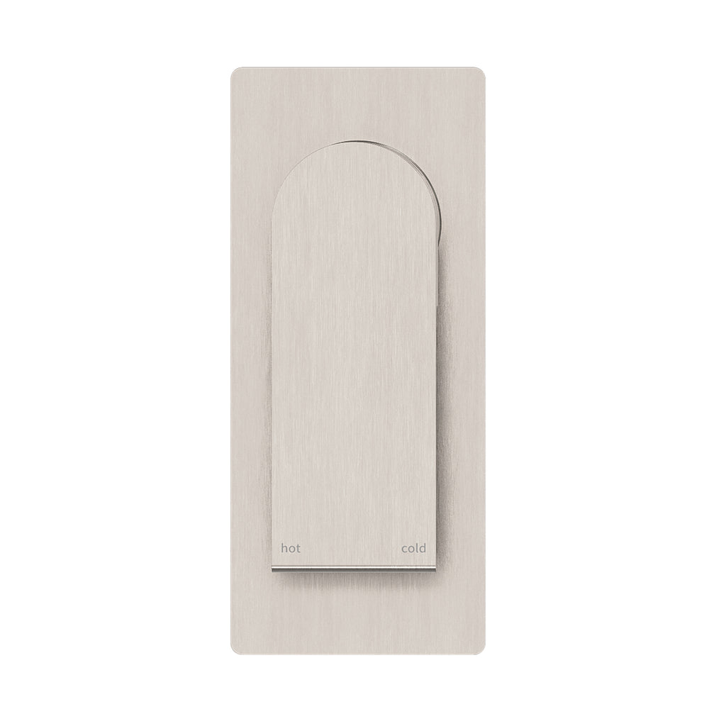 NERO BIANCA SHOWER MIXER 150MM BRUSHED NICKEL