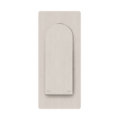 NERO BIANCA SHOWER MIXER 150MM BRUSHED NICKEL