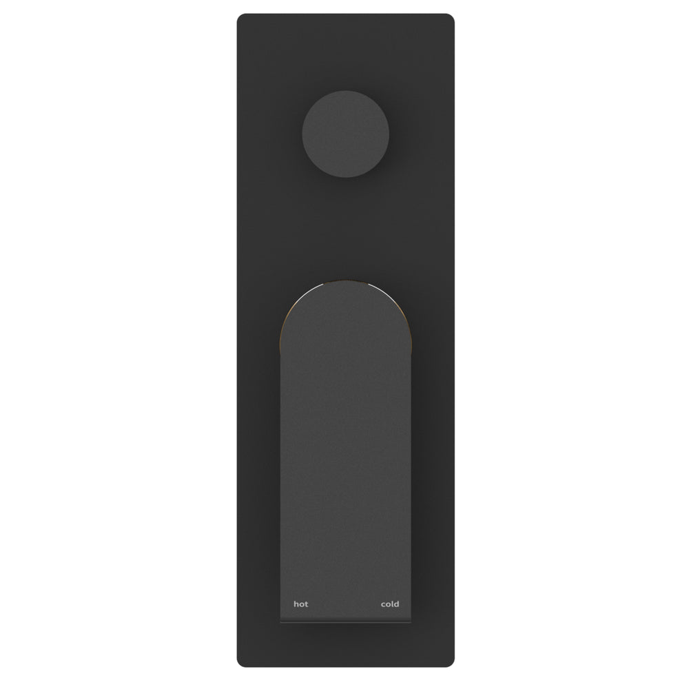 NERO BIANCA SHOWER MIXER DIVERTER MATTE BLACK