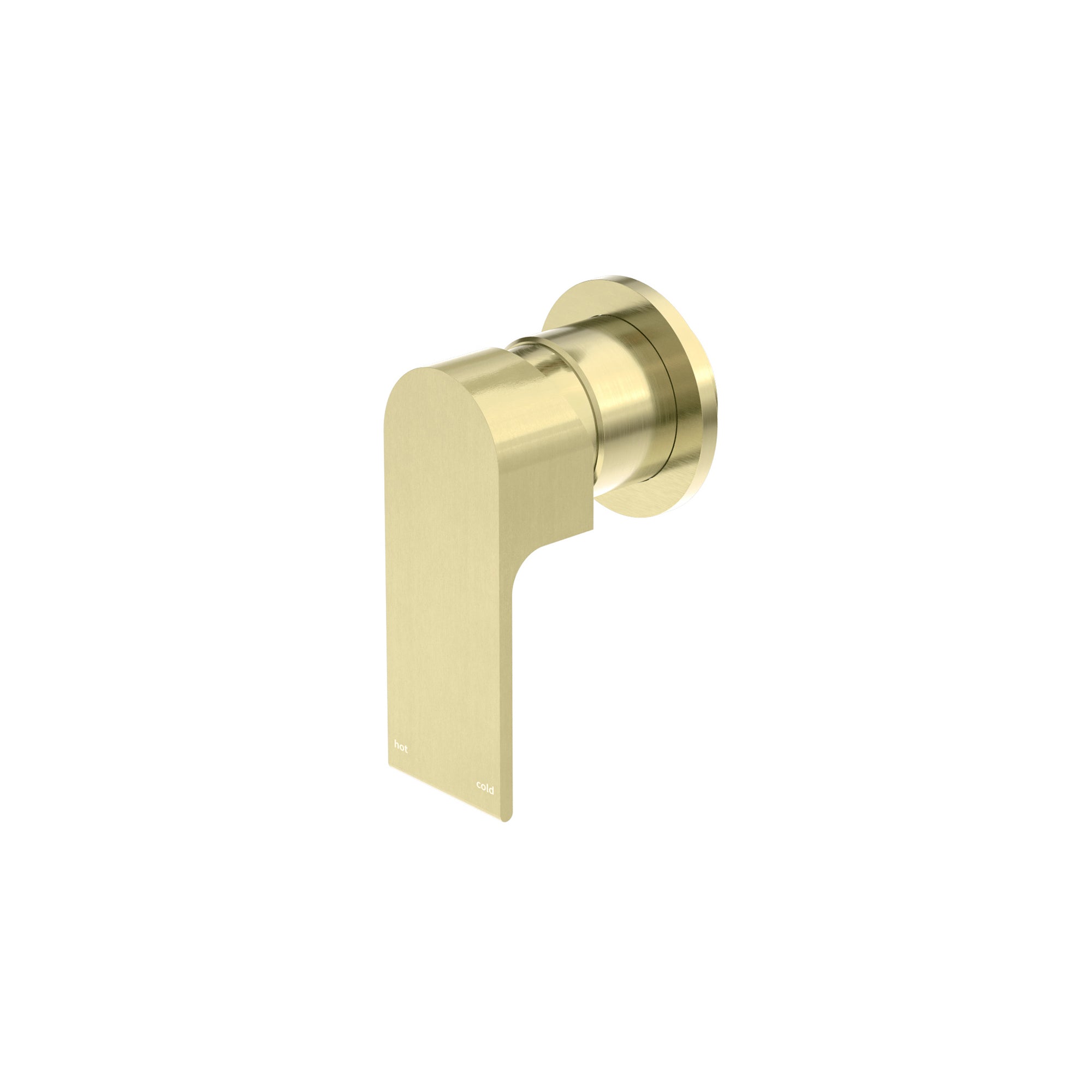 NERO BIANCA SHOWER MIXER PLATE 80MM BRUSHED GOLD