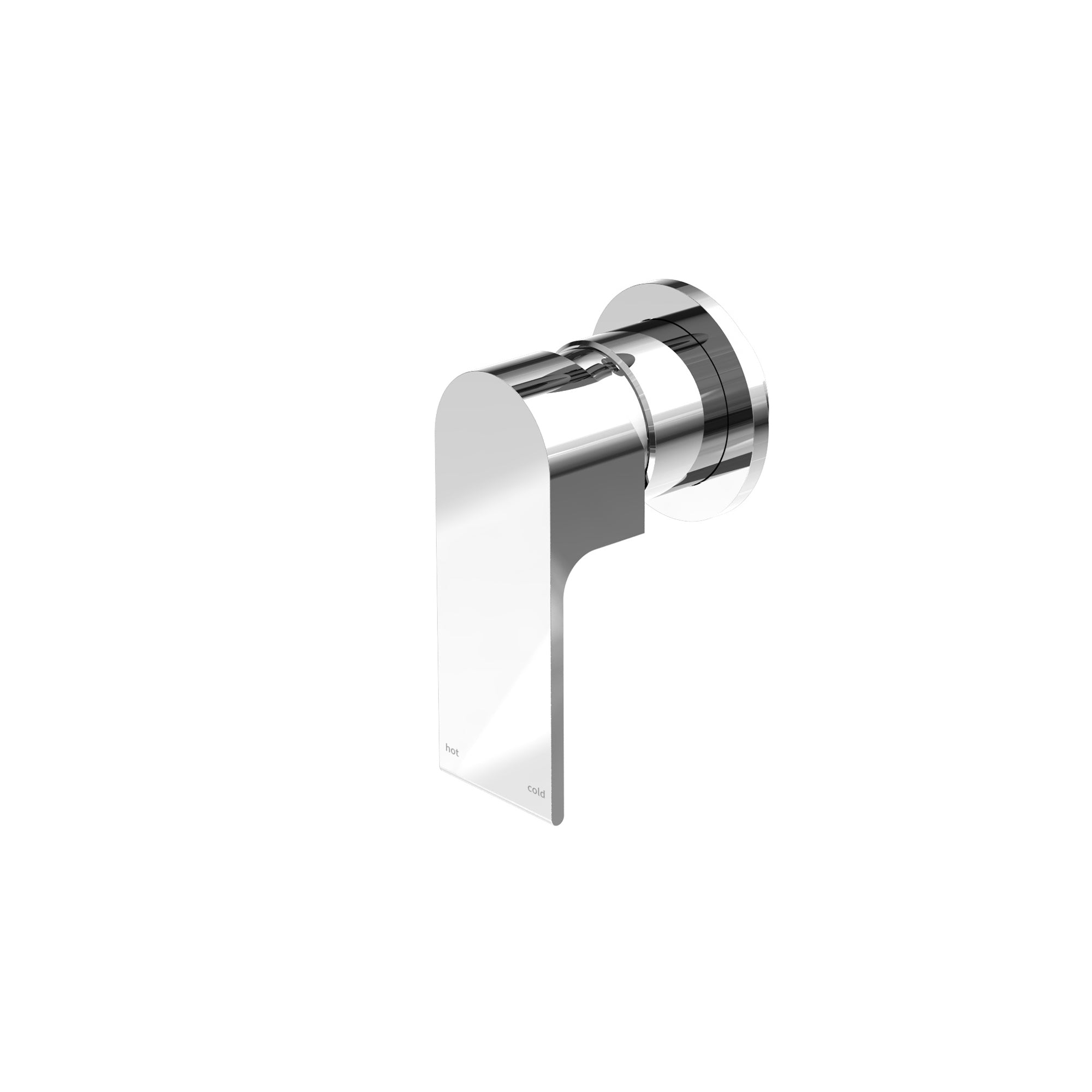 NERO BIANCA SHOWER MIXER PLATE 80MM CHROME