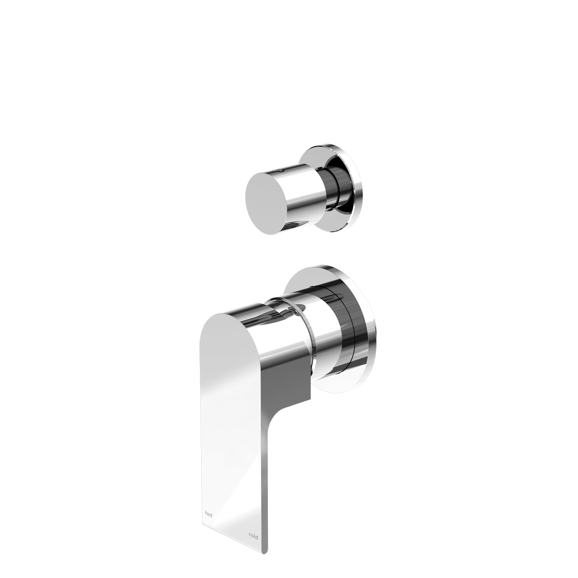 NERO BIANCA SHOWER MIXER DIVERTER SEPARATE BACK PLATE CHROME