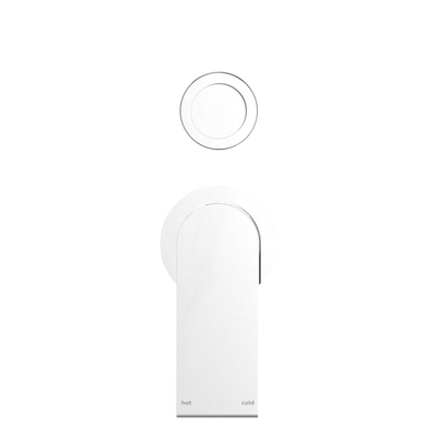 NERO BIANCA SHOWER MIXER DIVERTER SEPARATE BACK PLATE CHROME