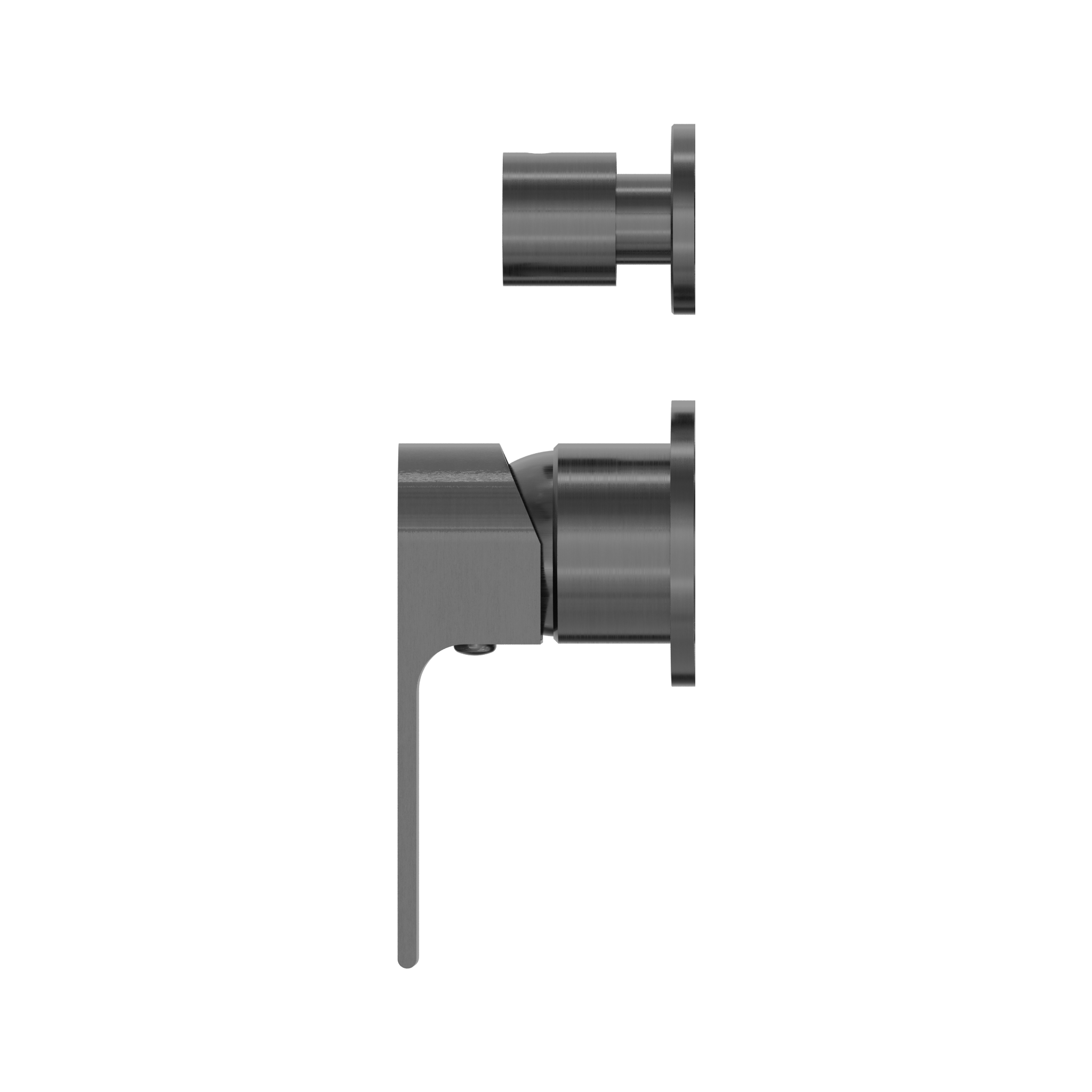 NERO BIANCA SHOWER MIXER DIVERTER SEPARATE BACK PLATE GUN METAL