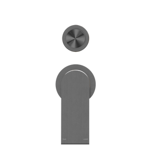 NERO BIANCA SHOWER MIXER DIVERTER SEPARATE BACK PLATE GUN METAL