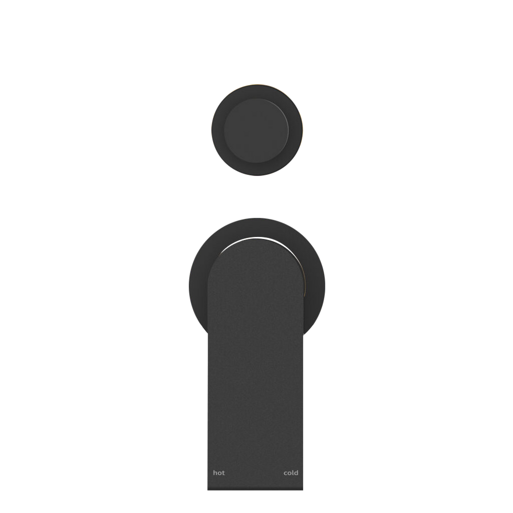 NERO BIANCA SHOWER MIXER DIVERTER SEPARATE BACK PLATE MATTE BLACK