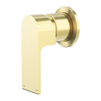 NERO BIANCA SHOWER MIXER PLATE BRUSHED GOLD
