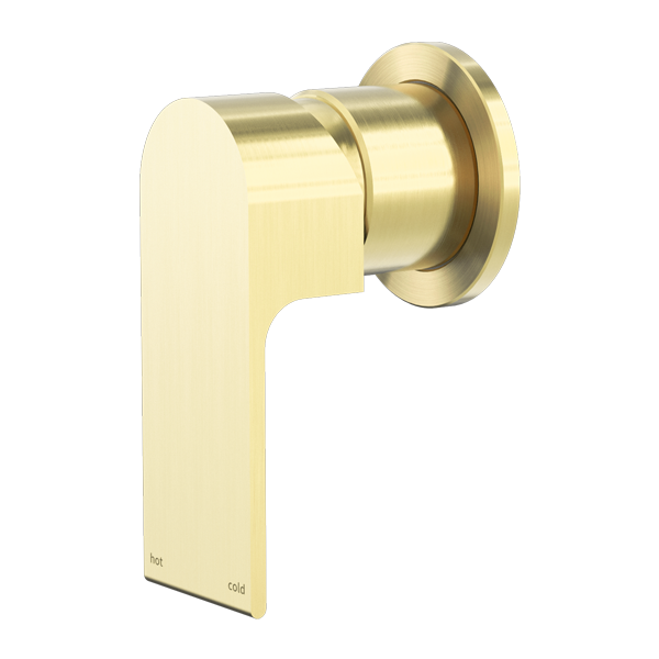 NERO BIANCA SHOWER MIXER PLATE BRUSHED GOLD