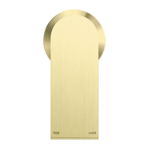 NERO BIANCA SHOWER MIXER PLATE BRUSHED GOLD