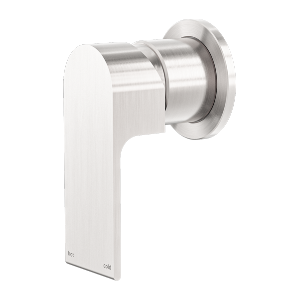 NERO BIANCA SHOWER MIXER PLATE BRUSHED NICKEL