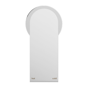 NERO BIANCA SHOWER MIXER PLATE CHROME