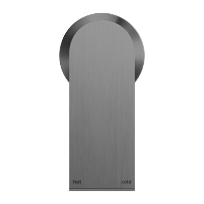 NERO BIANCA SHOWER MIXER PLATE GUN METAL