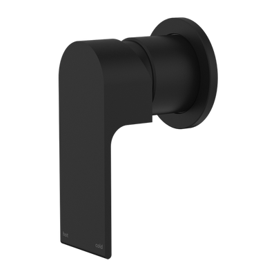 NERO BIANCA SHOWER MIXER PLATE MATTE BLACK