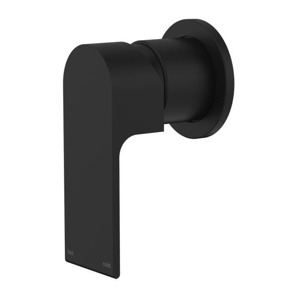 NERO BIANCA SHOWER MIXER PLATE MATTE BLACK