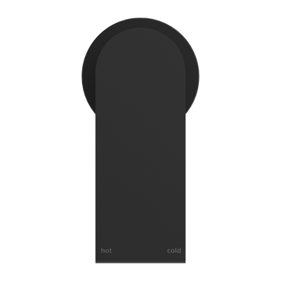 NERO BIANCA SHOWER MIXER PLATE MATTE BLACK