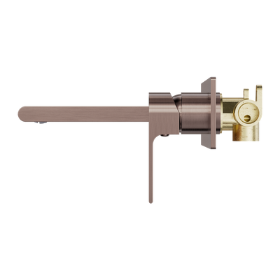 NERO BIANCA WALL BASIN/BATH MIXER BRUSHED BRONZE (AVAILABLE IN 187MM AND 230MM)