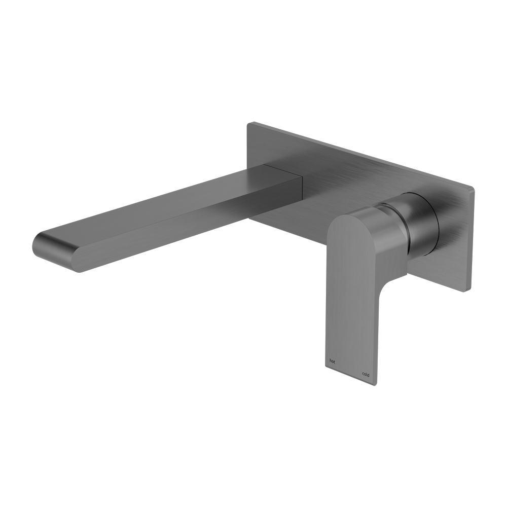 NERO BIANCA WALL BASIN/BATH MIXER GUN METAL (AVAILABLE IN 187MM AND 230MM)